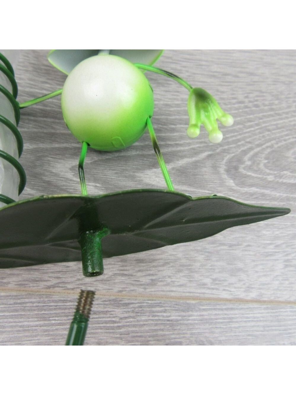 Rain Gauge Garden Metal Stake Frog Decorative Outdoor Yard Decor - Picture 9 of 11